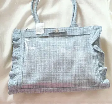 팔레트 릴리 트위드 백 비쥬 리본 라이트 블루