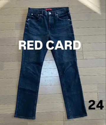 RED CARD 데미지 가공 청바지 블랙 24