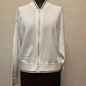 Theory 화이트 스웨트 셔츠 봄버 사이즈 P