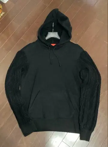marka 소매 니트 블랙 후드티 사이즈 2