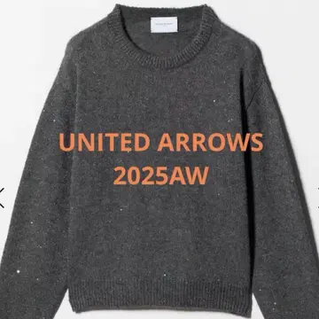 2025AW 유나이티드 애로우즈 니트 플라워 스팽글 크루넥