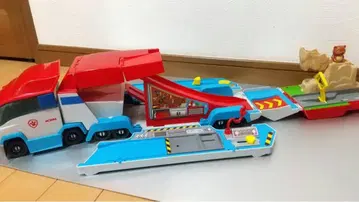 새상품급 파우 패트롤 트랙형 완구 슬로프 포함