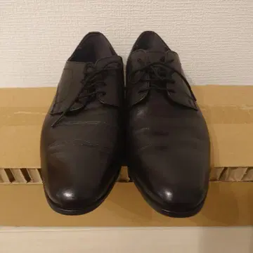 블랙 가죽 드레스 슈즈 레이스업