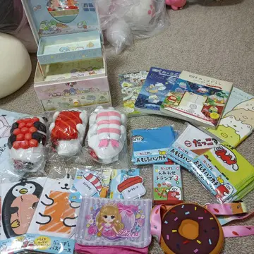 스미코구라시 수납 박스와 봉제 인형 세트 다코즈시