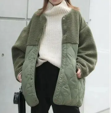 CORNERS 퀼팅 x 보아 절개 M-65 숏코트