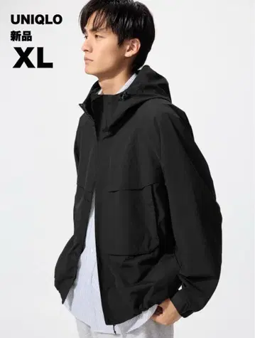 윈드프루프 후드티 2025년 가을/겨울 모델 블랙 XL