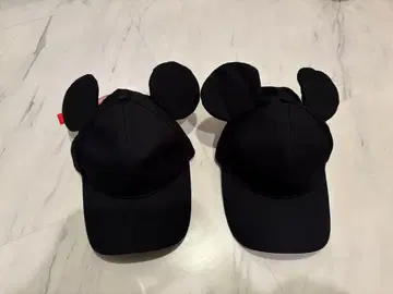 미키마우스 귀 달린 블랙 캡