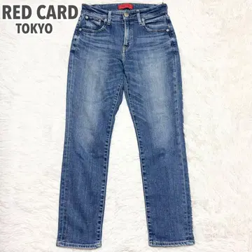 RED CARD TOKYO 앵클 슬림 테이퍼드 데님 팬츠