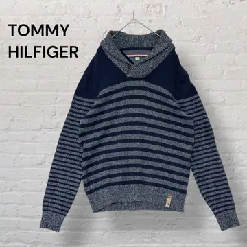 타미힐피거 숄카라 보더 니트 M