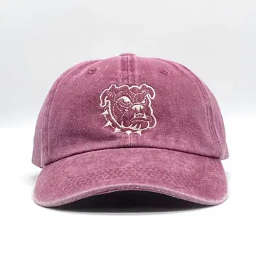 새상품 오리지널 자수 불독 베이스볼 캡 개 동물