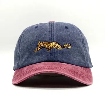 새상품 오리지널 자수 레오파드 베이스볼 캡 동물 2톤
