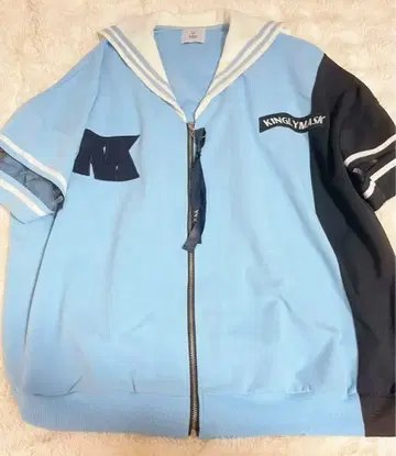 KINGLYMASK 세일러 블루종 서브컬쳐 지뢰 후드티