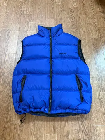 구 택 몽벨 리버서블 다운 베스트 파랑 블랙