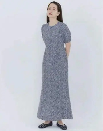 퍼프 슬리브 머메이드 원피스 TINA:JOJUN