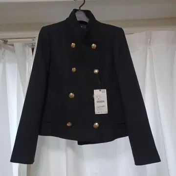 ZARA 블랙 피코트 S