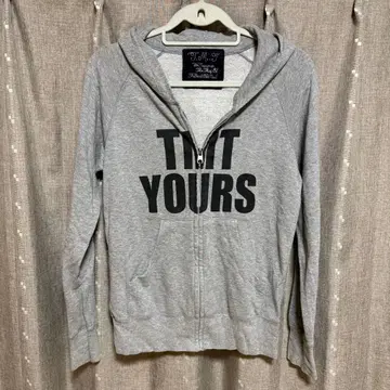 y122805 TMT 후드티 그레이 얇은 소재 긴팔 후드 S