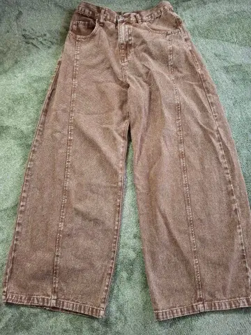 LEPSIM 브라운 와이드 팬츠 프리 사이즈