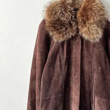 롱 코트 가죽 코트 돈피 스웨이드 천연 가죽 퍼 포함 빅 사이즈 일본제