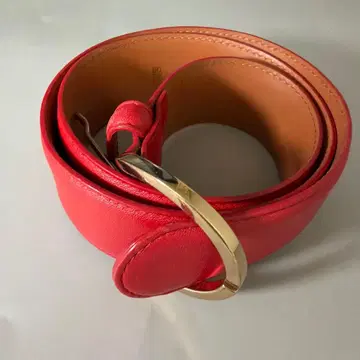 MAISON BOUCET 메종보와네 바케타 가죽 벨트 빨간색