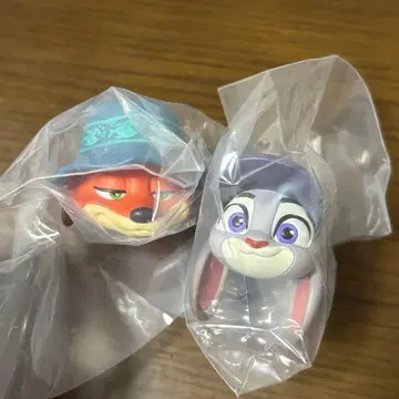 주토피아2 패션 반지 닉 주디 2개 세트