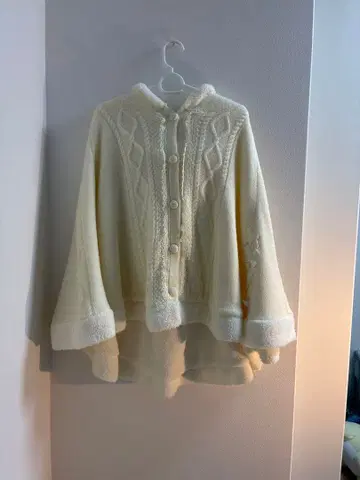 후드 화이트 판초 레이스 리본 모리걸 고스로리 axesfemme