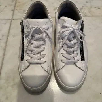 긴자 요시노야 가죽 지퍼 스니커즈