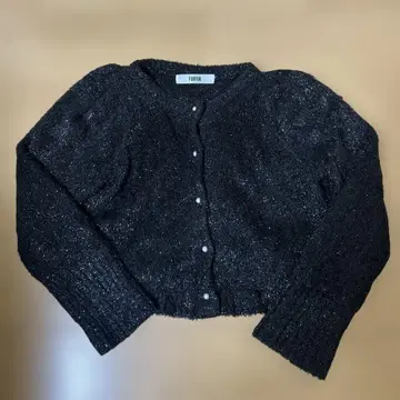 FURFUR 라메 펄 가디건