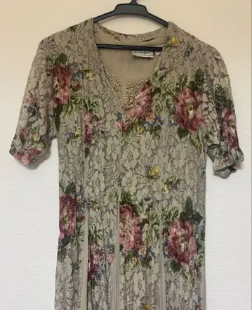 꽃무늬 롱 원피스 vintage