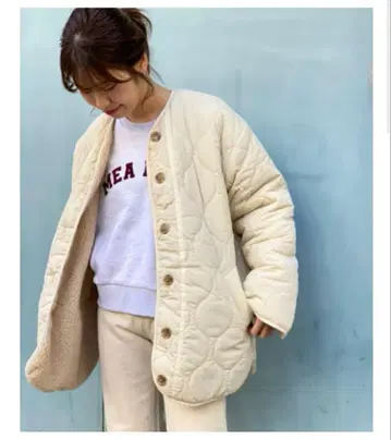 CANAL JEAN 퀼팅 안감 보아 자켓