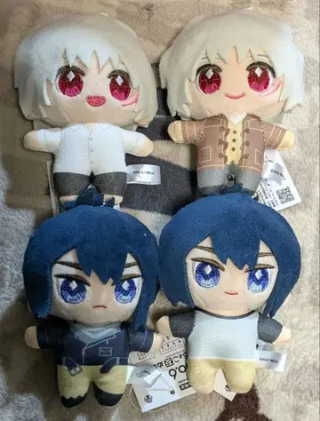 No.6 쪼꼬 친구 봉제 인형 전 4종 세트 남코 한정판 보라색 시온 쥐