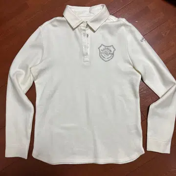 Callaway 화이트 긴팔 피케 셔츠 골프웨어