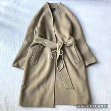 ICB 아이씨비 벨티드 가운 코트 롱 코트 캐시미어 혼방 9호