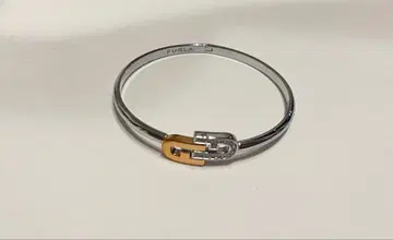 [ 새상품급 ] FURLA 뱅글 골드 더블 아치 로고