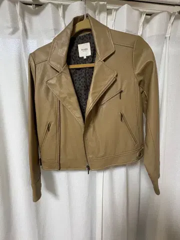 BEAMS HEART 인조 가죽 라이더 자켓