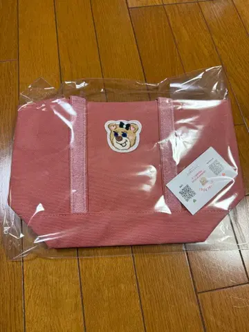 페이러 올드 테디 와펜 토트백 핑크