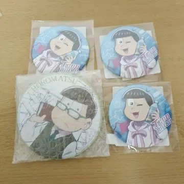 쵸로마츠 빅 캔뱃지 토도마츠 Web 복권 캔뱃지 4개 세트