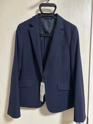 미사용 새상품 9호 네이비 스트라이프 셋업 팬츠 수트