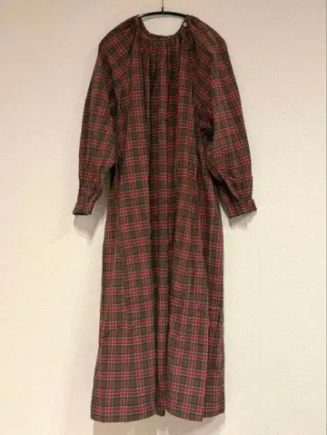 45R 카디 체크 드레스 프리 사이즈