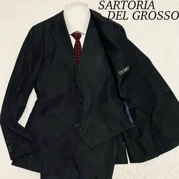 사르토리아 델 그로쏘 셋업 쓰리피스 수트 체크 XL
