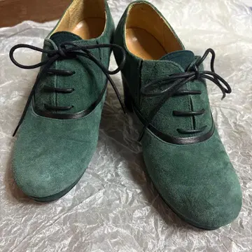 [ 새상품급 ] 키다리 아저씨 레이스업 슈즈 그린 23cm