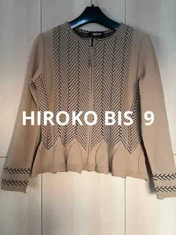 HIROKO BIS 노카라 자켓 베이지 9