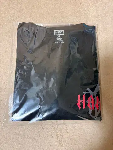 B-RAVE HANA 블랙 T셔츠 XL