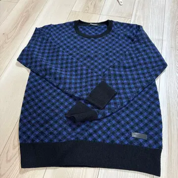 BLACK LABEL CRESTBRIDGE 체크 무늬 남성용 스웨터