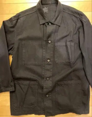 무인양품 카포크 혼방 커버올 블랙 XL