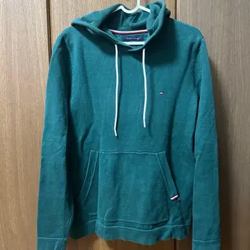 TOMMY HILFIGER 그린 후드티