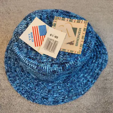 80s 빈티지 BRONER 니트 버킷 햇