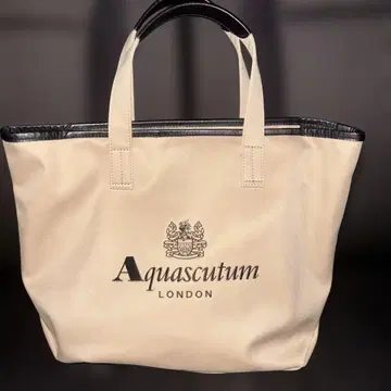 아쿠아스큐텀 토트백 베이지