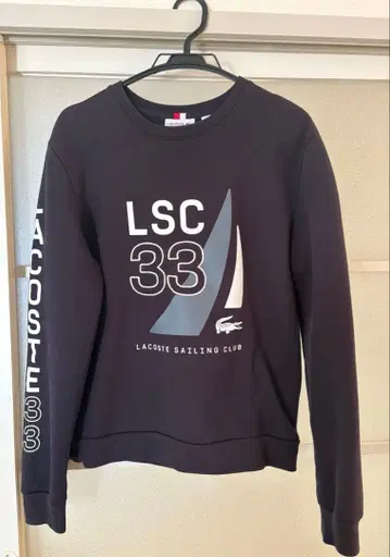 LACOSTE LSC 33 세일링 클럽 트레이닝복 US S 네이비
