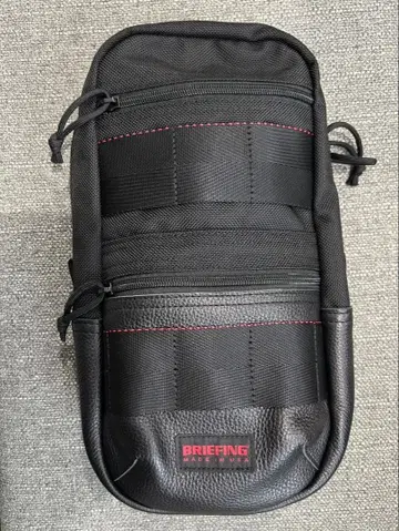 브리핑 가죽 블랙 원 숄더백
