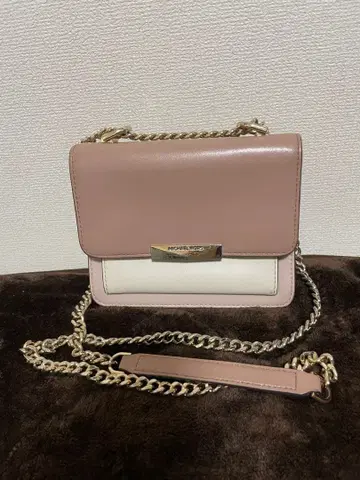 MICHAEL KORS 숄더백 핑크/화이트